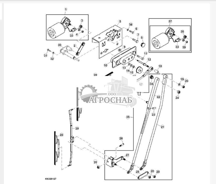 Стеклоочиститель ветрового стекла (длинный по заказу) 